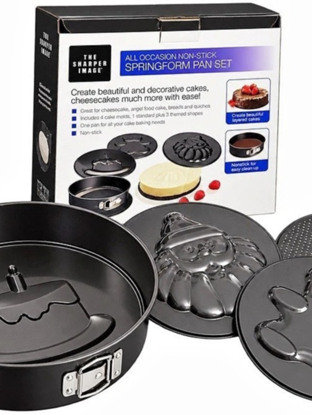 The Sharper Image All Occasion Non-Stick Springform Pan Set